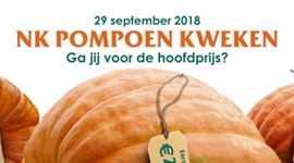 Welkom bij het Nederlands Kampioenschap Pompoen Kweken 2018